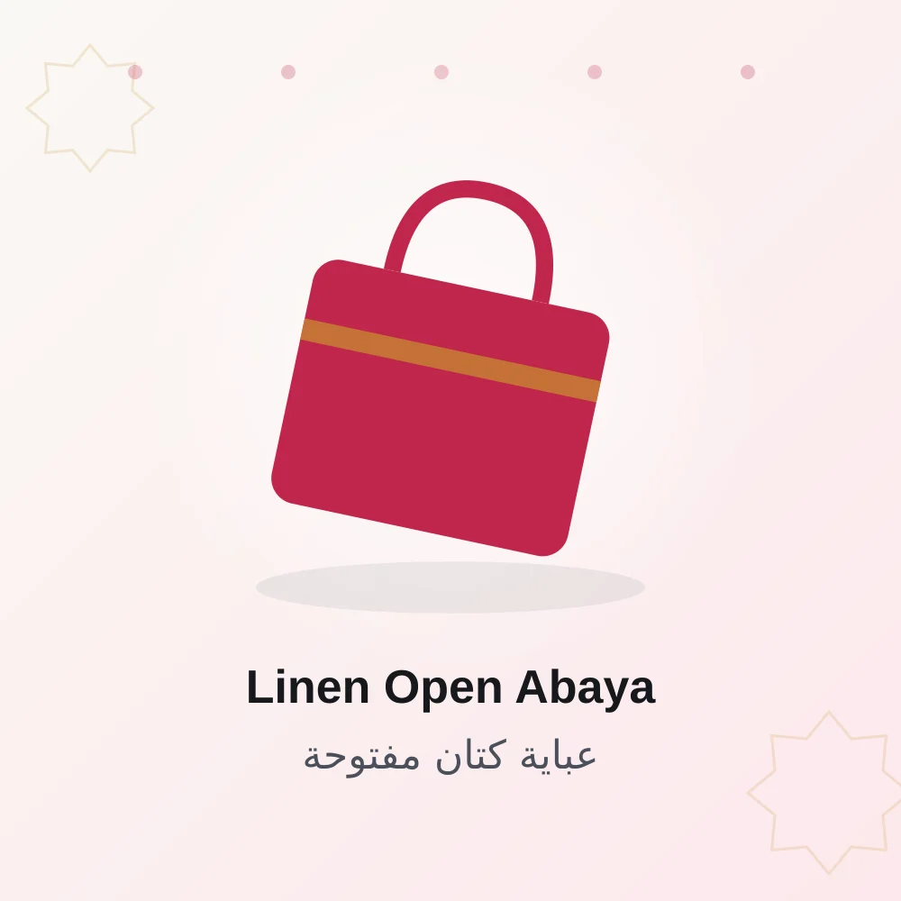 Linen Open Abaya